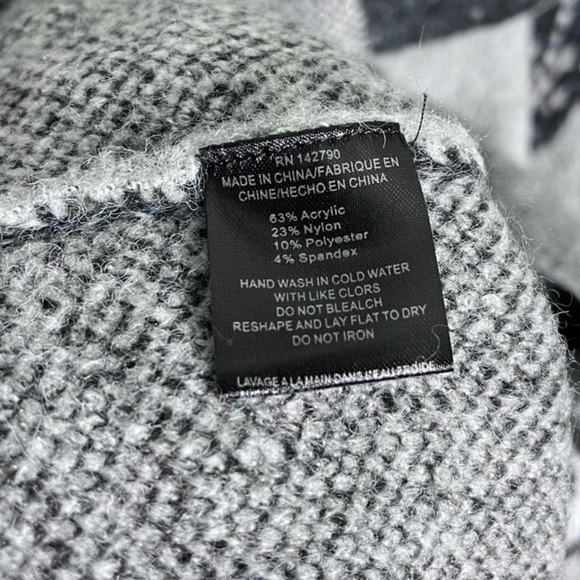 MAX SPORT Gray Multi Oversized Cardigan Sweater M NWT - Picture 7 of 8